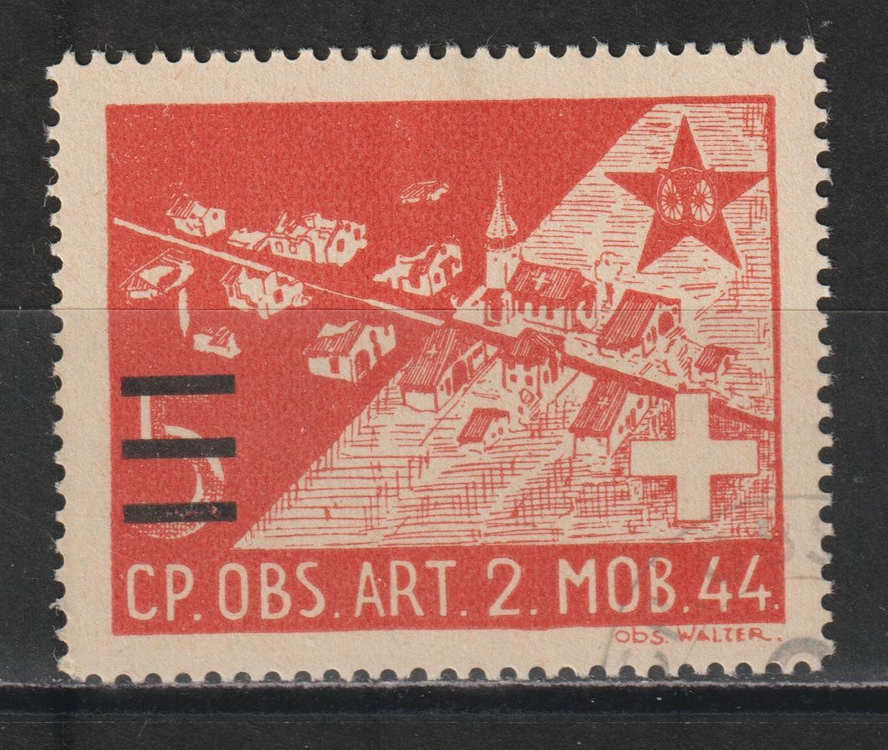 Alle Briefmarken: Artillerie-Beobachter Nr. 4/1 o – Gebraucht aus Siebnen von Fstaehli