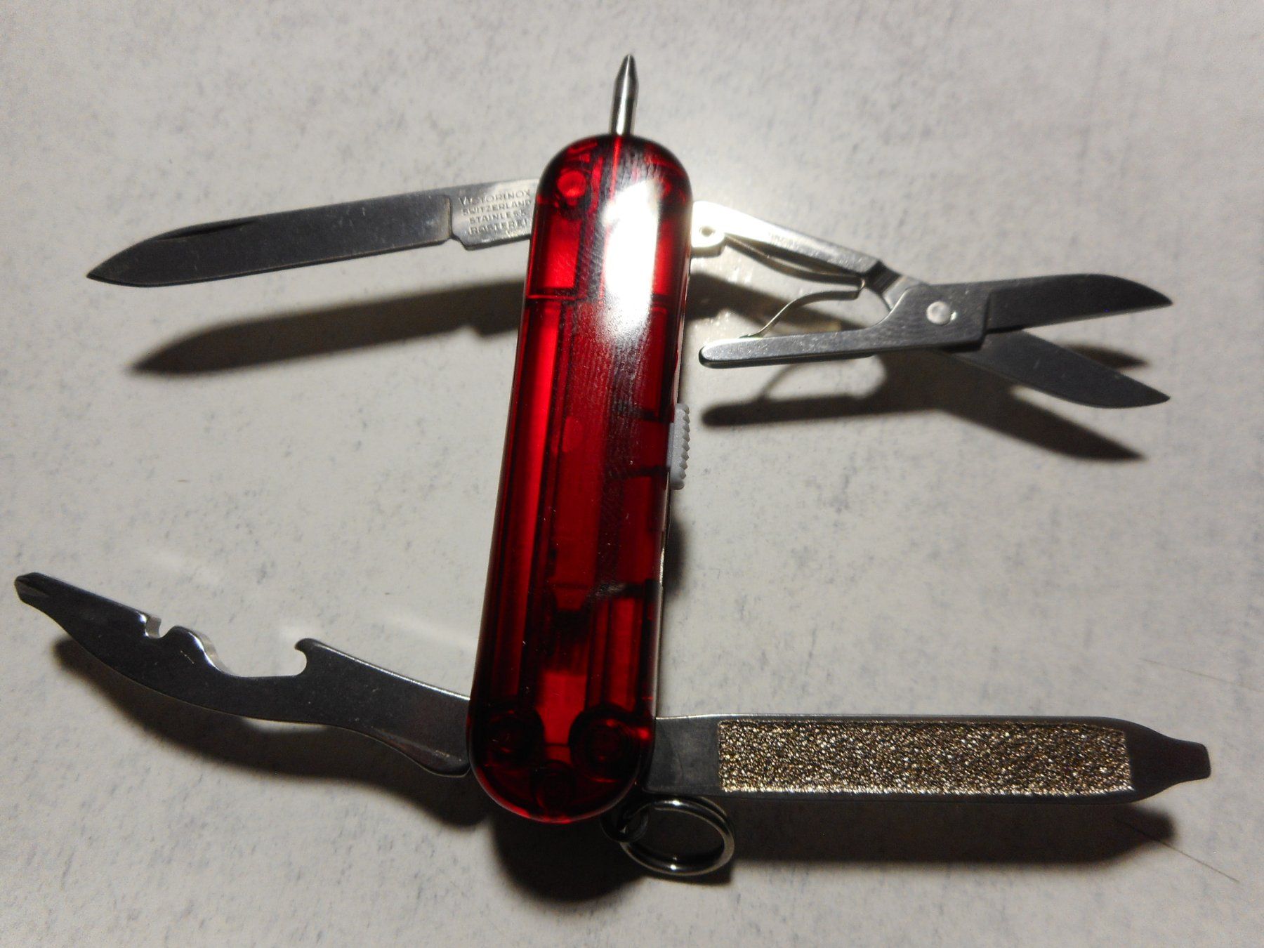 Victorinox Coltelli tascabile: Victorinox  Midnite/Manager 0.6366.T - Rubin – Nuovo e nell'imballaggio originale da Rotkreuz venduto da Hubbil 3