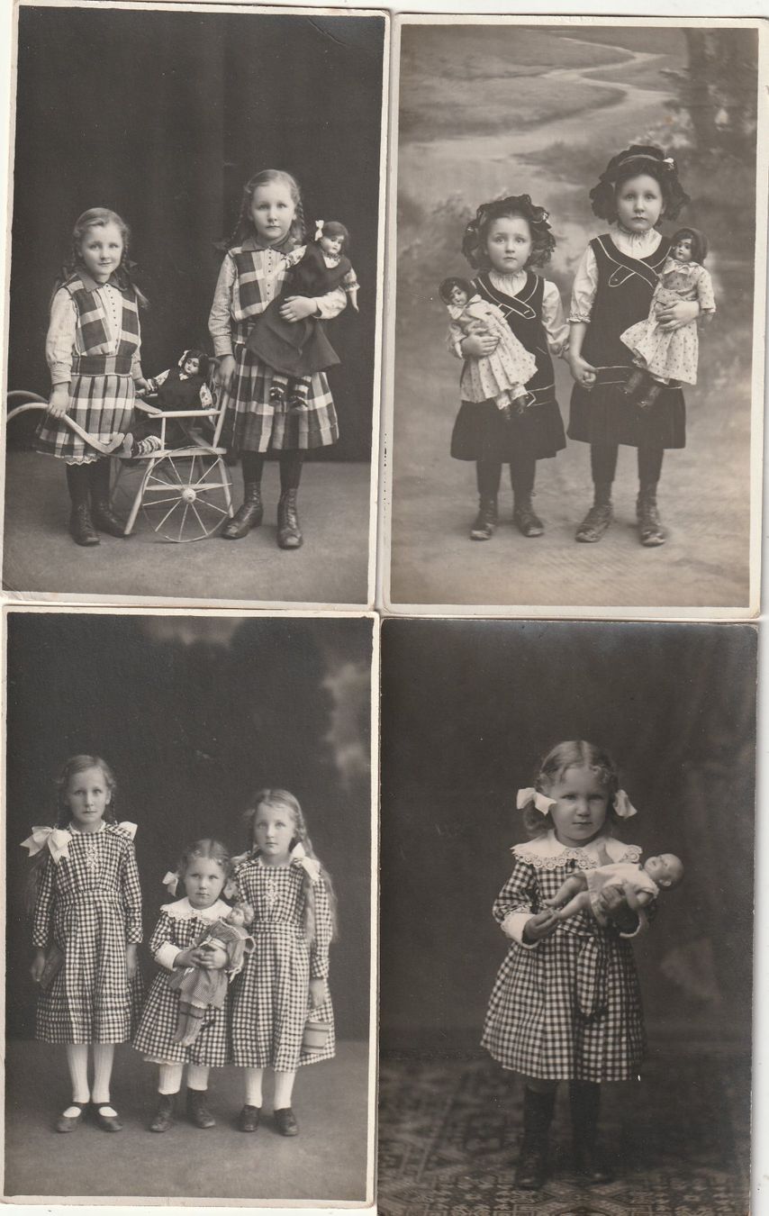 Cartoline postali: 4 Ak Kinder mit Puppen – Usato da Rorschacherberg venduto da fratovi2