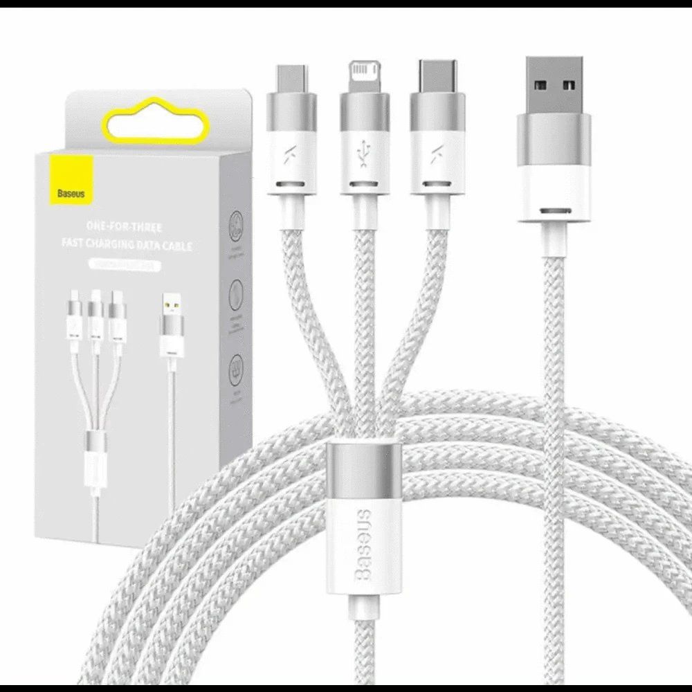 Baseus Cavi: Baseus 3in1 USB Kabel StarSpeed Series, USB-C + Micro – Nuovo e nell'imballaggio originale da Thun venduto da 24StoreGmbH