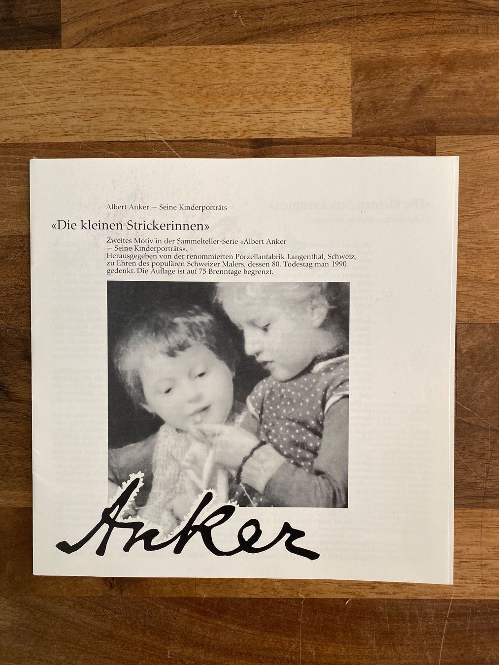 Piatti: Anker Teller Die kleinen Strickerinnen – Usato da Malters venduto da Basteln 3