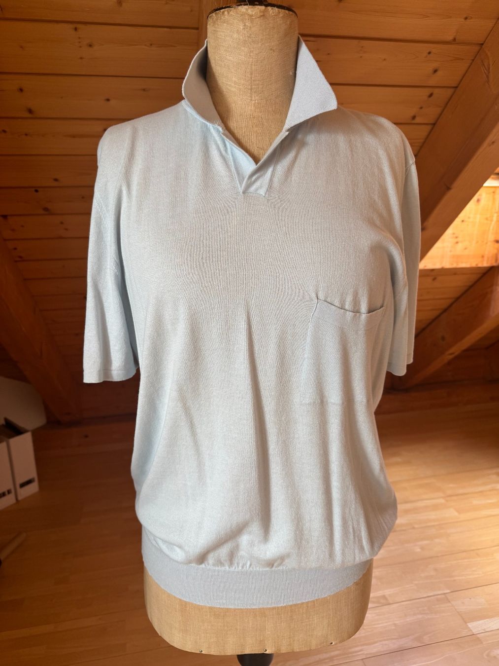 Magliette Polo: Hellblaues Sommer Polo Shirt – Nuovo (secondo la descrizione) da Stäfa venduto da Mofi8712