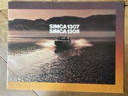 SIMCA 1307 1308 Prospekt 1975 1976 brochure catalogue CH-dt.