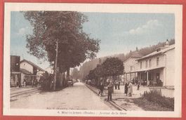 Malbuisson Doubs - Ave de la Gare - Bahn und Bahnhof ca 1915