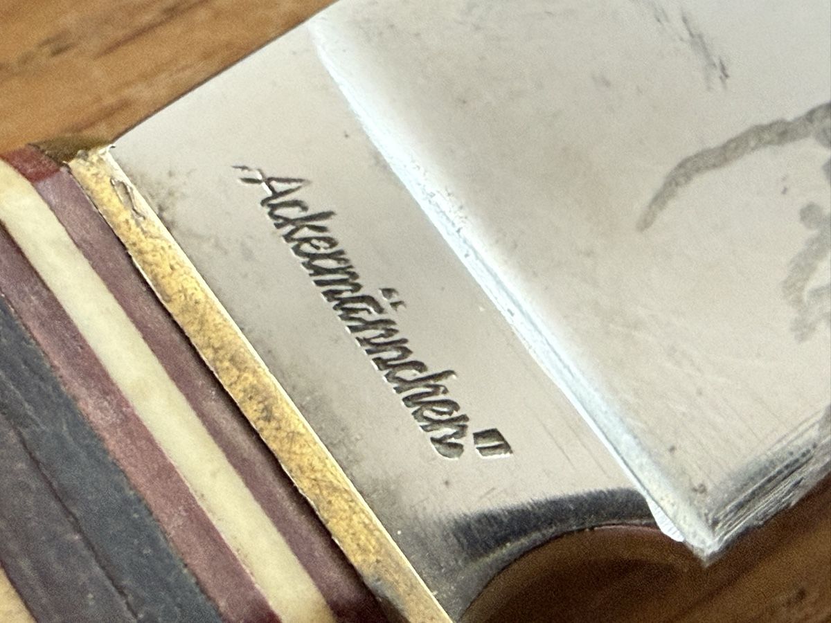 Accessori: Antikes Messer Ackermännchen Jagdmesser – Usato da Goldach venduto da Messerguru 4