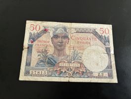 FRANCE 1947 TRESOR FRANCAIS 50 FRANC 