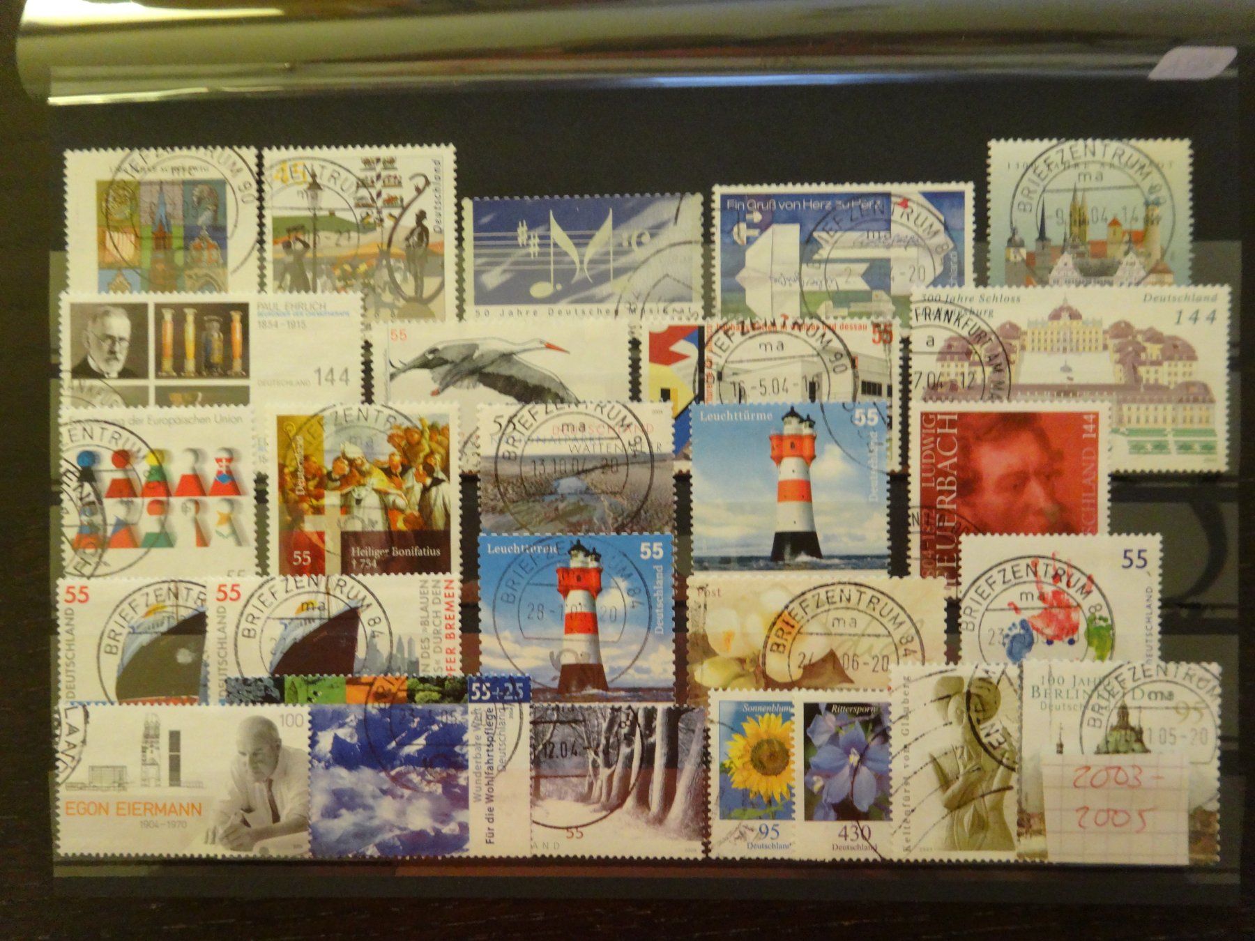 Tutti i francobolli: BRD Briefmarken 2003-2005 gestempelt – Usato da Zürich venduto da reto33