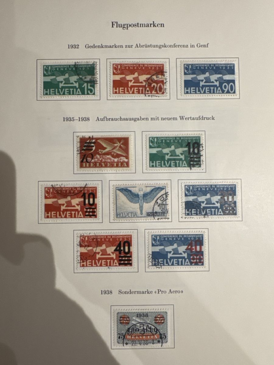 Alle Briefmarken: Briefmarken Flugpost Sammlung Konvolut Konvolut – Gebraucht aus Solothurn von Alex702 2