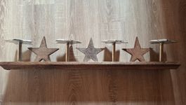 Kerzenständer aus Hokz/Metall