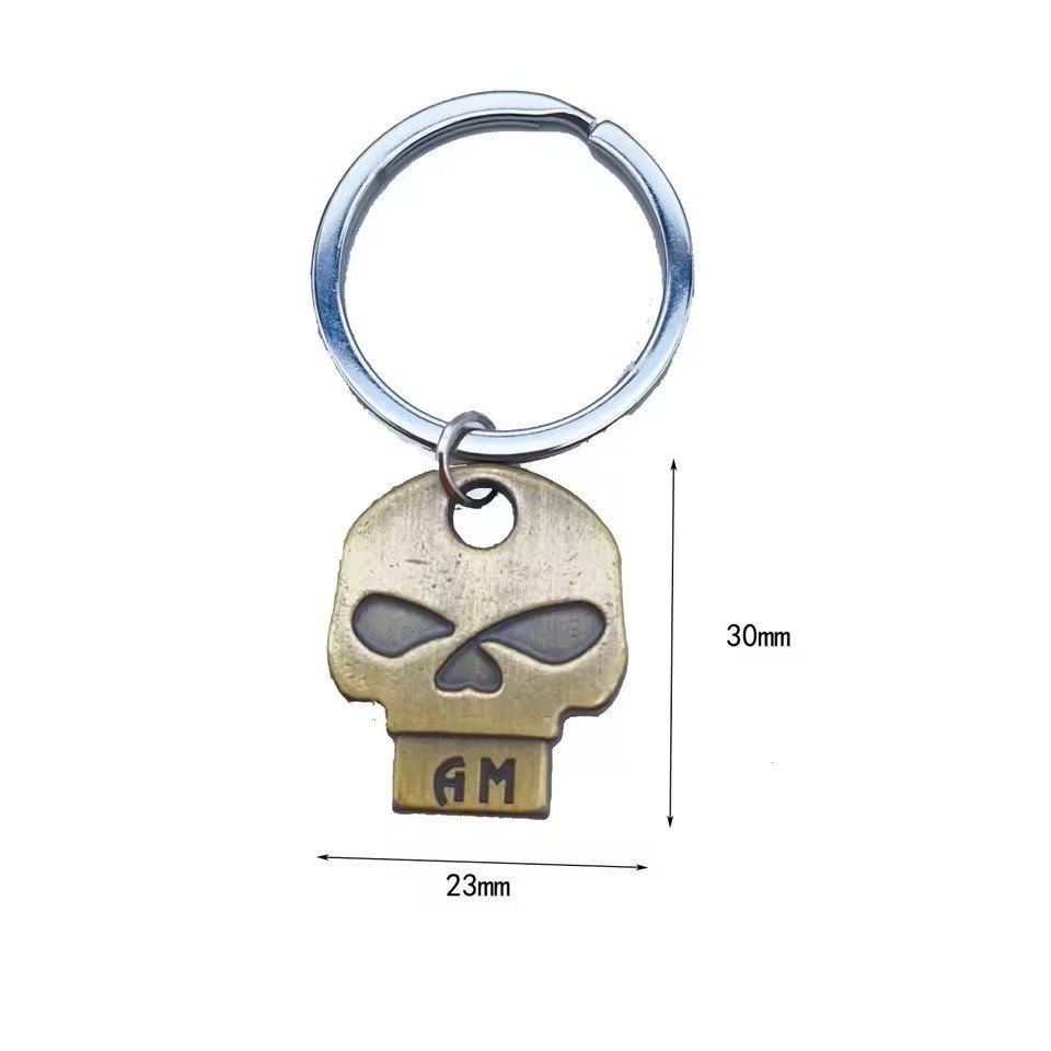 Harley-Davidson Portachiavi: Porte-clés Tête de Mort  J005 – Nuovo e nell'imballaggio originale da Allens venduto da MADE.IN.ROCK.N.ROLL 2