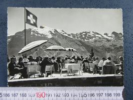 TERRASSE RESTAURANT RISTIS ENDSTATION LUFTSEILBAHN BRUNNI AK