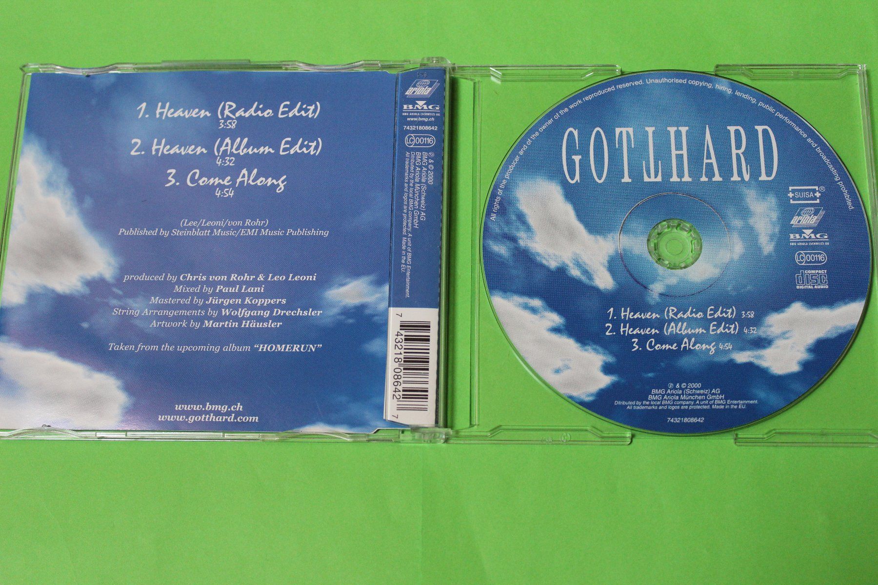 CDs: GOTTHARD - HEAVEN SINGLE-CD 2000 Guter Zustand – Gebraucht aus Tübach von JamesStone 2