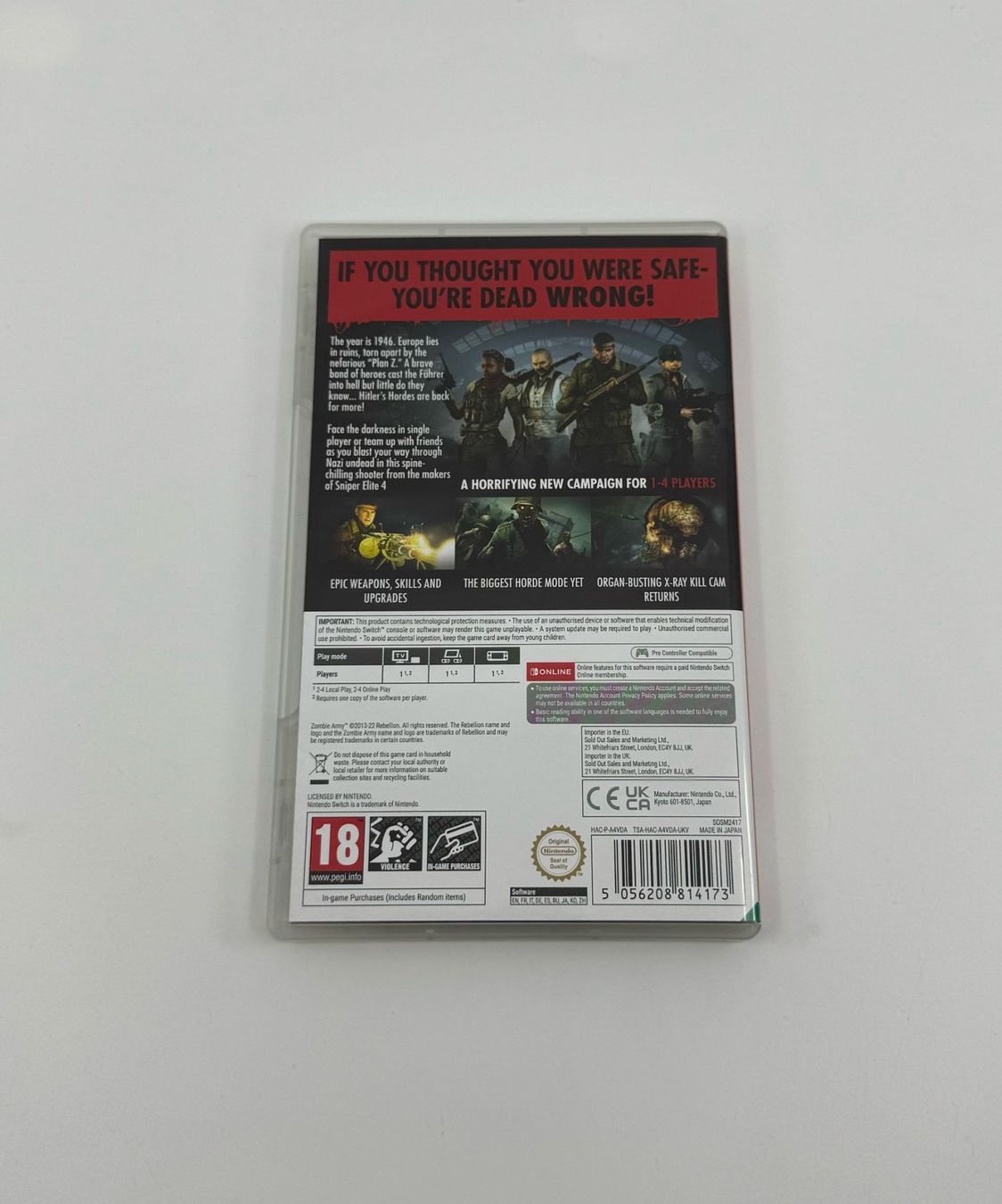 Giochi: Zombie Army 4: Dead War (Nintendo Switch) – Usato da Herisau venduto da Seyashop1 2