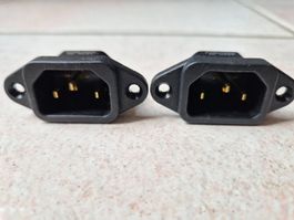 2x Furutech AC-Inlet G Gold IEC Kaltgeräteeinbaustecker