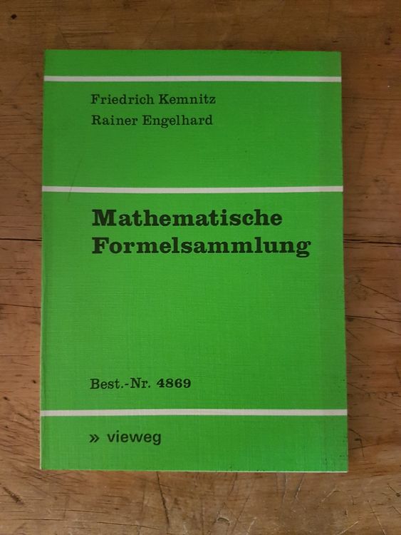 Mathematische Formelsammlung, Friedrich Kemnitz Kaufen auf Ricardo