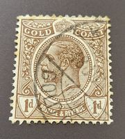 Goldküste 1922 alte briefmarke