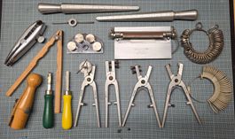 Bergeon Uhrmacherwerkzeug Konvolut, Goldschmiedwerkzeug
