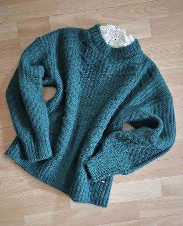 TED BAKER Pullover Wollpullover Wolle Gr. S (1) grün