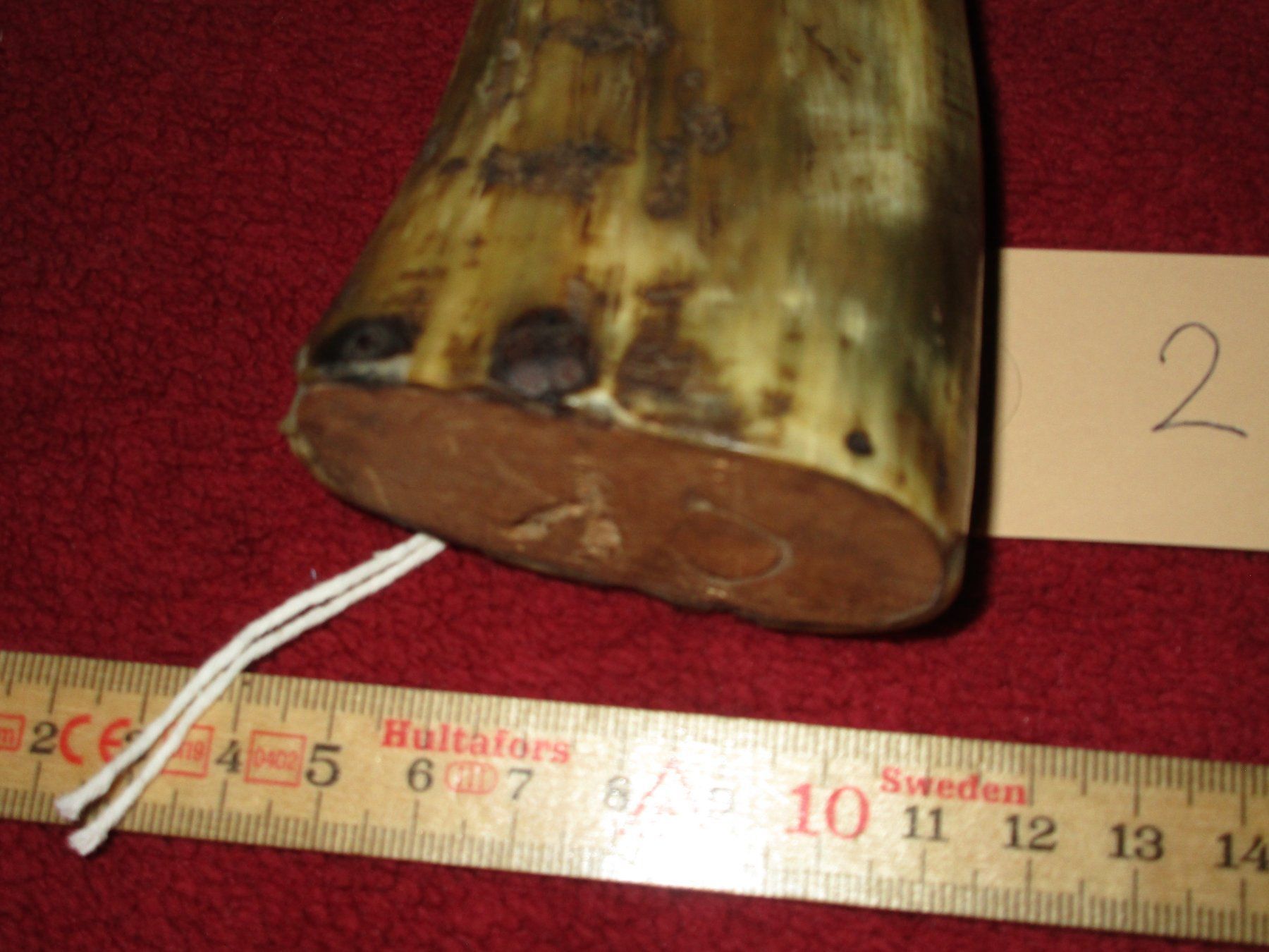 Schweizer Armee Armi bianche: Pulverhorn (2) Antik – Difettoso da Bowil venduto da vifi01 4