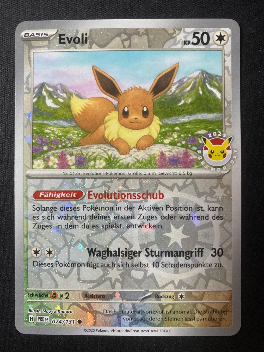 Pokémon Carte collezionabili: Evoli 74 Stamped Promo - Eevee - Prismatic Evolutions - DE – Nuovo (secondo la descrizione) da Hausen AG venduto da Shrade