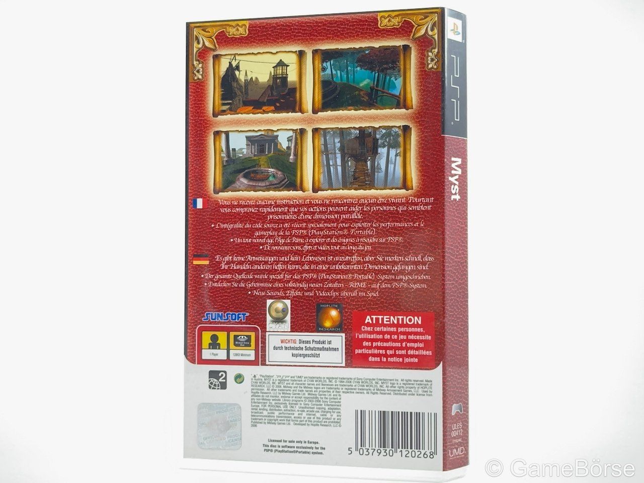 Sony Giochi: PSP Myst – Usato da Stettfurt venduto da GameBoerse 1