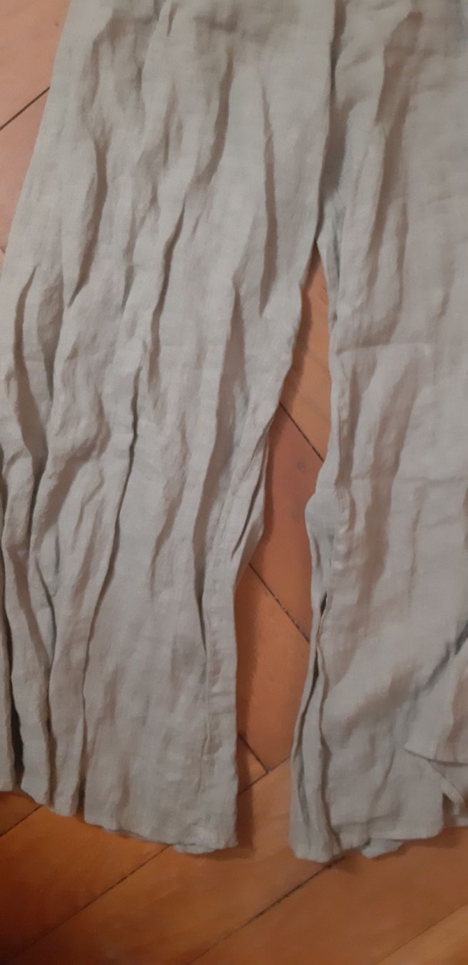 Pantaloni: Einzigartige LEINEN Hose-Sand farbe- Gr.S/M – Nuovo e nell'imballaggio originale da Zürich venduto da Venecia25 4