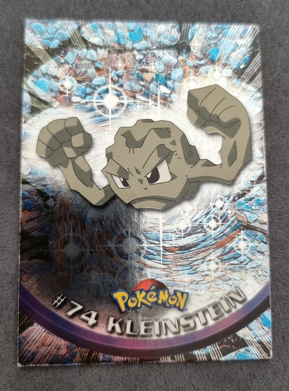 Pokémon Carte collezionabili: Pokémon Topps Holo blau #74 Kleinstein – Usato da Roggwil BE venduto da S_Cards