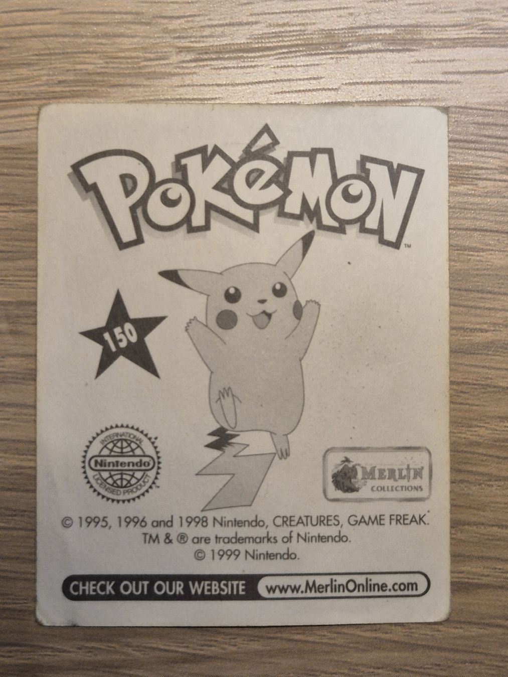 Pokémon Carte collezionabili: Mewtwo Vintage 1999 Sticker Merlin – Usato da Ursy venduto da RetroBebar777 1