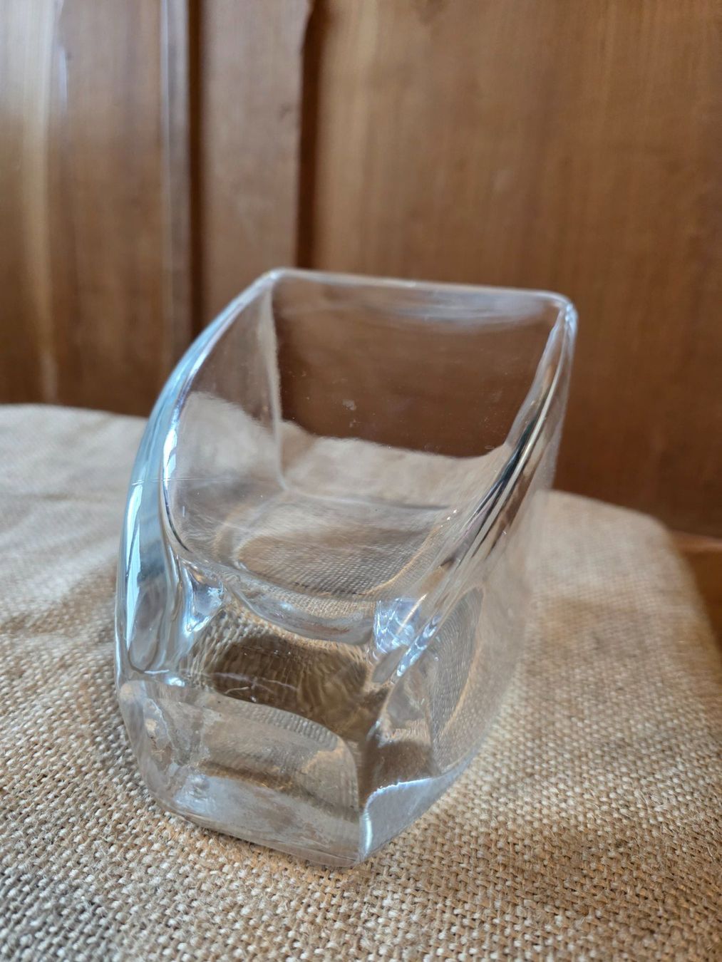 Vasen & Gefässe: schwere Design Gefäss Glas Vase 16cm – Gebraucht aus Walterswil BE von Lonitti 5