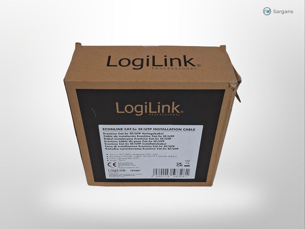 Cavi: LogiLink Netzwerkkabel SF/UTP, CAT5e, 100 m – Nuovo (secondo la descrizione) da Sargans venduto da Restwert_Sargans 2