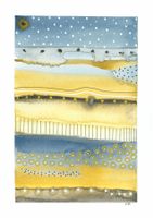 Aquarell Print Abstrakt - 14.5 x 20.5cm