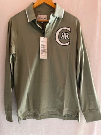 Poloshirt Langarm, CERRUTI 1881, Grösse S, Farbe Olivgrün