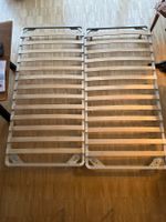 2x Sommier à latte simple et 2x matelas