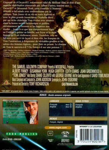 Tutti i DVDs: TOM JONES, avec Albert Finney et Susannah York – Usato da La Chaux-de-Fonds venduto da HarryLime 1