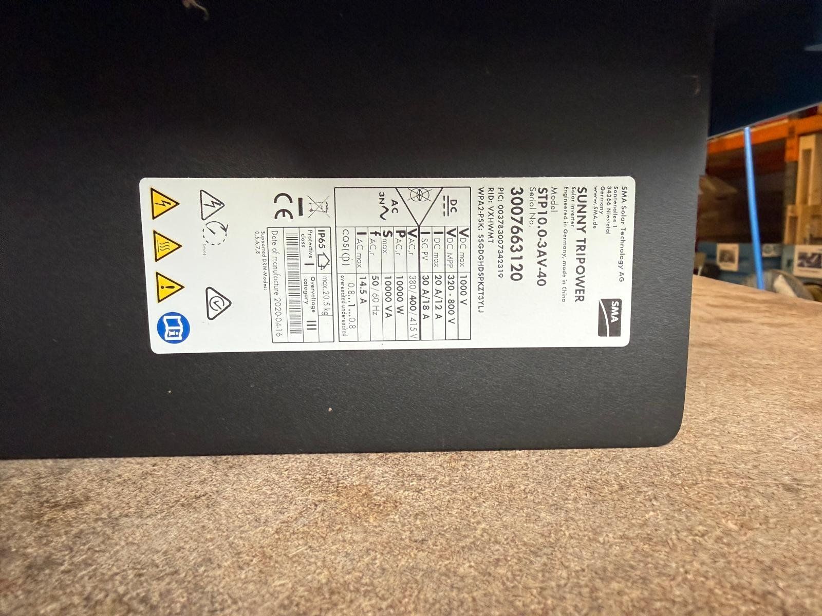 Inverter: Wechselrichter Sunny Tripower 10.0. – Usato da Hüttwilen venduto da Meyer2 3