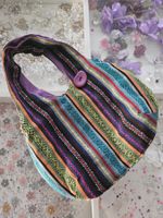 Handgemachte kinder Stofftasche bunt gemustert