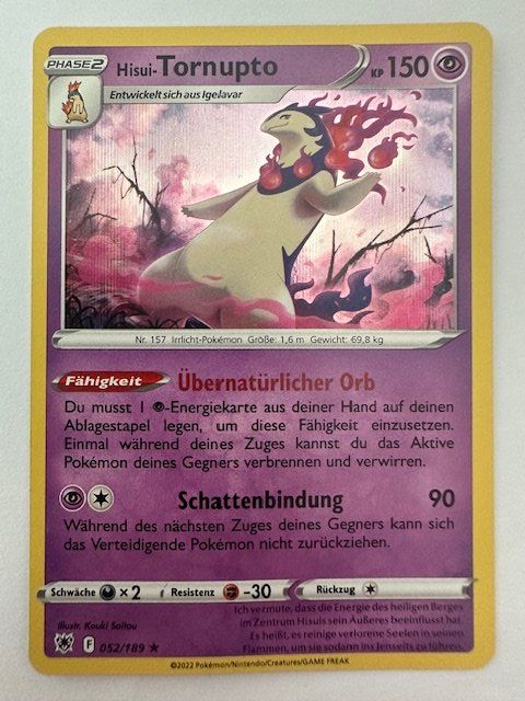 Pokémon Carte collezionabili: Hisui-Tornupto - Holo - Pokemon – Nuovo (secondo la descrizione) da Nussbaumen AG venduto da Pika-Shop