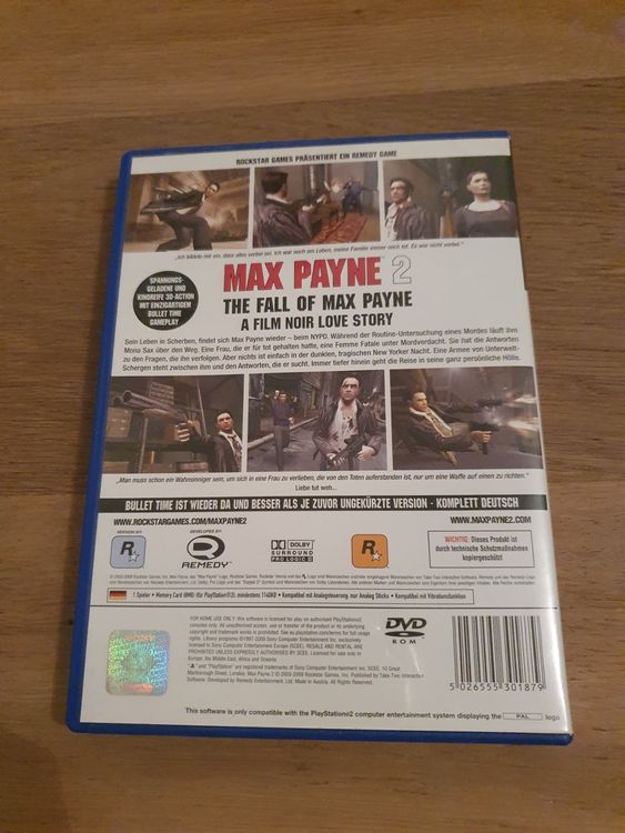 MAX PAYNE JEU PlayStation 2 PS2 Complet PAL FR Excellent État EUR 4,90
