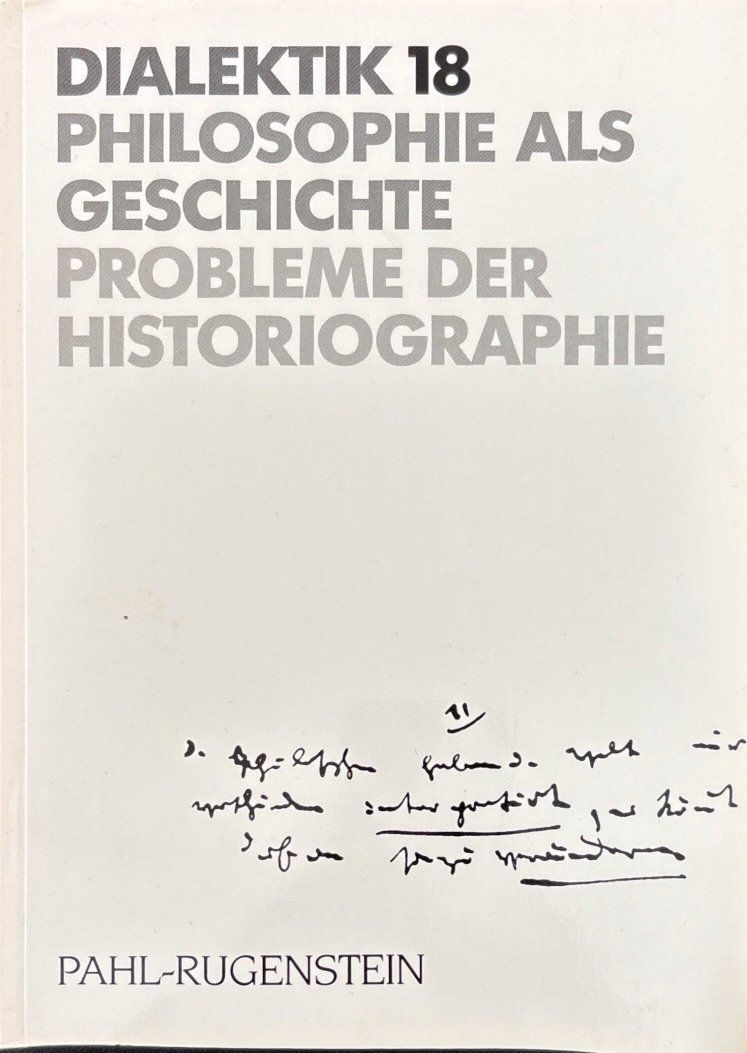 Libri: Dialektik 18. Philosophie als Geschichte – Usato da Sarnen venduto da Livres