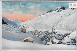 Andermatt im Winter - Litho
