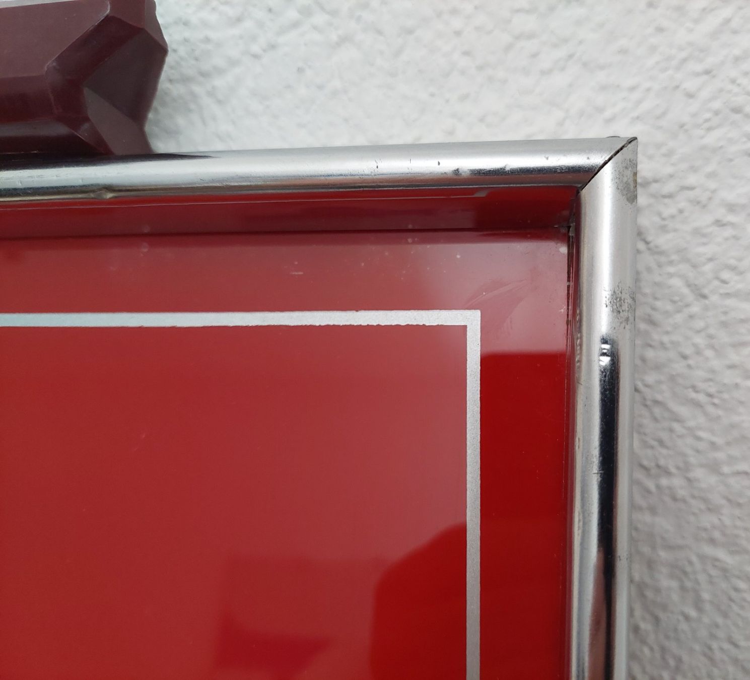 Servierplatten: Art-Deco-Tablett, silberfarbiger Metallrahmen, Bakelitgriffe – Gebraucht aus Subingen von K7passt_immer 4
