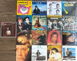 Konvolut 17 x 7“ Singles 45 Best of French Pop Artists 80‘s
