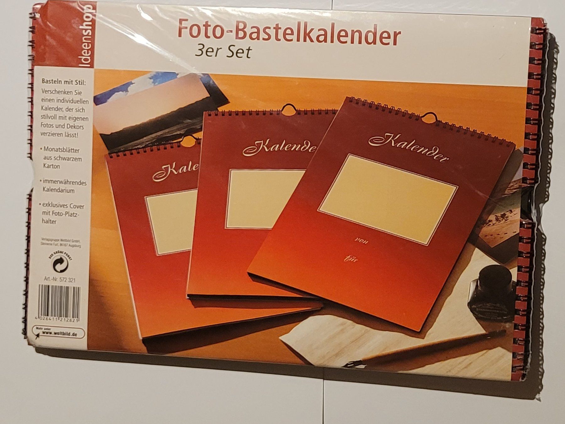 Calendari: 3x Foto-Bastelkalender – Nuovo e nell'imballaggio originale da Zürich venduto da Avd