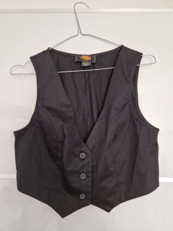 Weste Gilet kurz Urban Outfitters Schwarz Gr. S