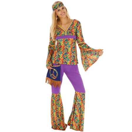 Frauenkostüm Hippie - S