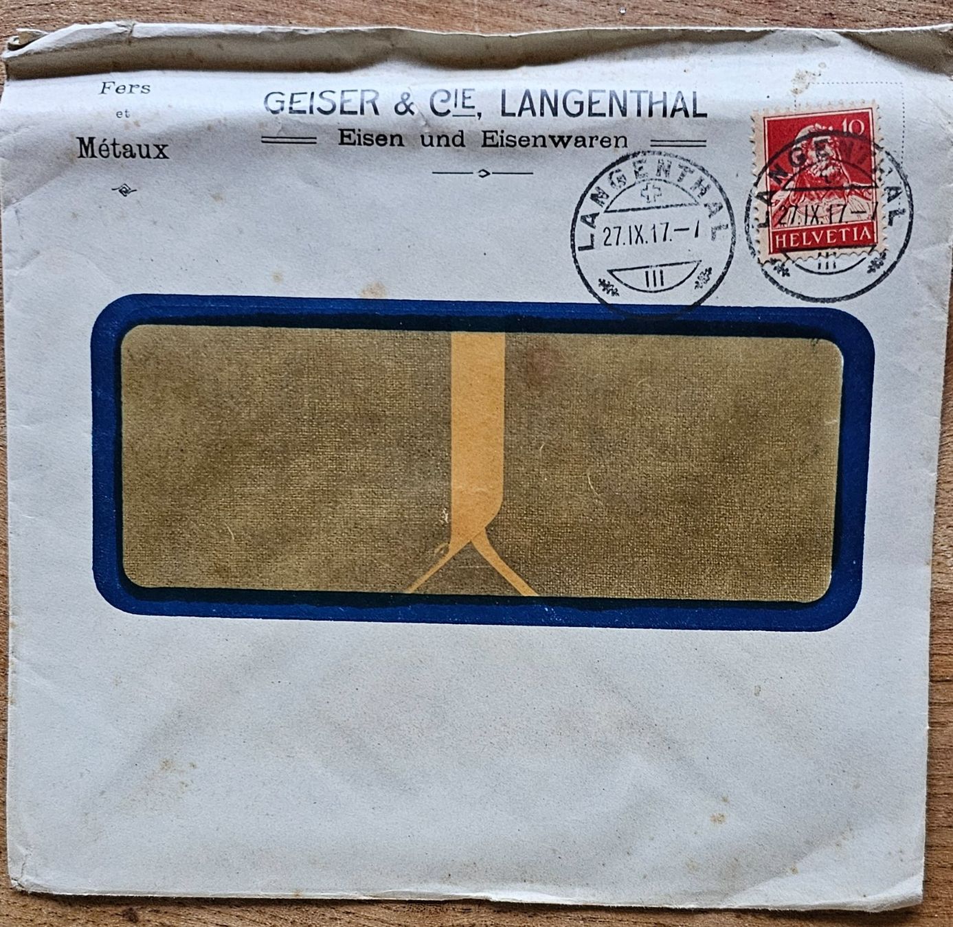 Tutti i francobolli: Brief LANGENTHAL 1917 – Usato da Les Valettes venduto da Nuba1