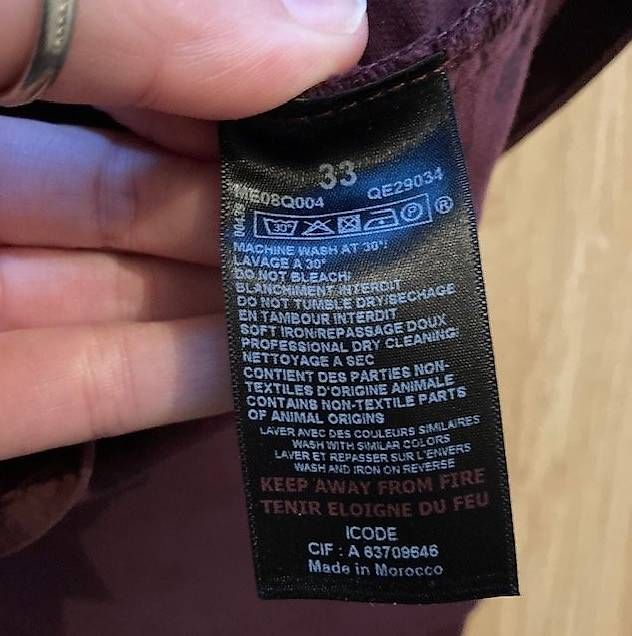 IKKS Pantaloni: Pantalon bordeau IKkS I.Code gr. 40 – Usato da Icogne venduto da luna.16 3