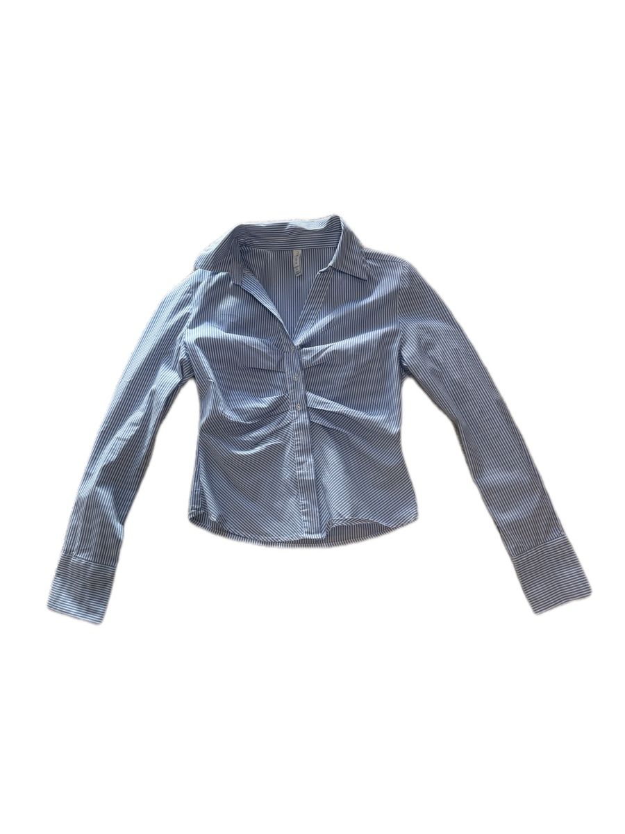 Chemisiers: Blau-weiss gestreifte Bluse  – D'occasion à Vilters par sele08_ale08
