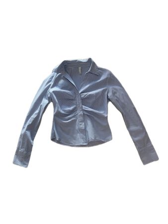 Blau-weiss gestreifte Bluse 