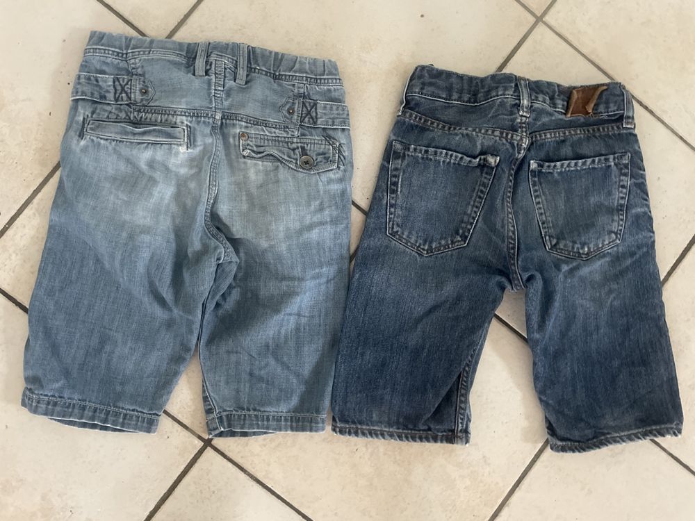 H&M Pantaloni: 2 coole H&M Jeans Shorts Gr.128 – Usato da Obergerlafingen venduto da cabo4 1